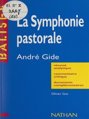 cover image of La symphonie pastorale